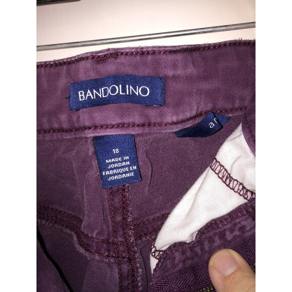 Ladies Bandolino Size 18 Maroon Jeans Used - Picture 3 of 6